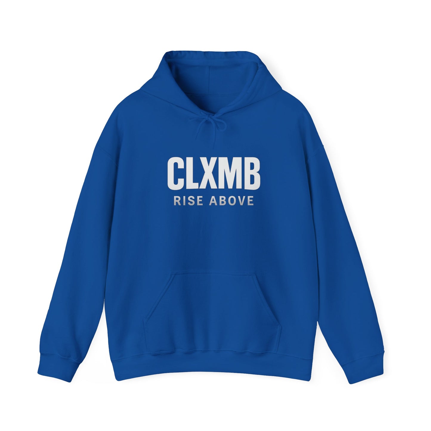 Unisex Inspirational Hoodie for All Seasons, Unisex Sweatshirt, CLXMB RISE ABOVE