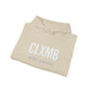 Unisex Inspirational Hoodie for All Seasons, Unisex Sweatshirt, CLXMB RISE ABOVE