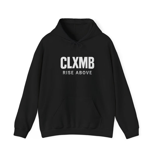 Unisex Inspirational Hoodie for All Seasons, Unisex Sweatshirt, CLXMB RISE ABOVE